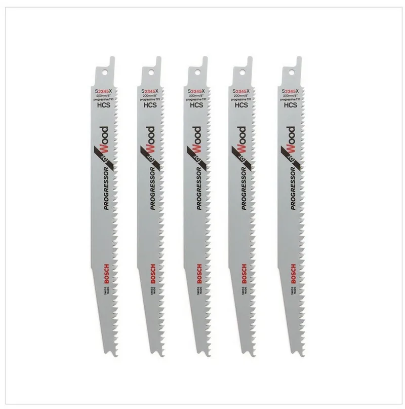 Säbelsägeblatt 5 Säbelsägeblätter 200 mm Progressor for Wood S 2345 X / S2345X by Bosch Professional – product image 2 of 5