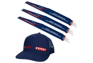Sägeblatt S1156XHM, Säbelsägeblatt 3x S1156XHM mit gratis EXPERT Schildmütze fra Bosch Professional, Blå – produktbillede 1 af 5