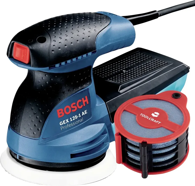 Schleifset Bosch Professional GEX 125-1 AE 601387500+TO-10674222 Exzenterschleifer 250 W Ø 125 mm by Bosch Professional – product image