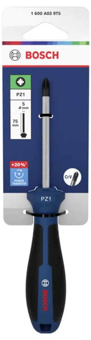 Schraubendreher PZ1 x 75 mm 1600A039T5 Kreuzschlitz-Schraubendreher Klingenlänge: 75 mm von Bosch Professional – Produktbild 2 von 2