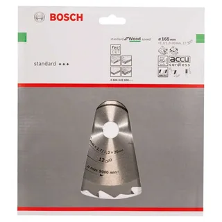 Se Wo H 165x20-12 Cirkelzaagblad Voor Hout by Bosch Professional – product image 2 of 2