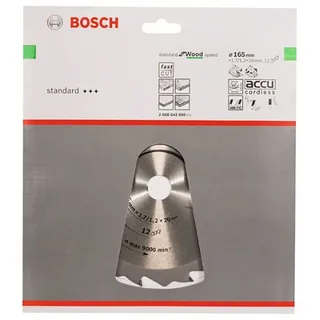 Se Wo H 165x20-12 Cirkelzaagblad Voor Hout by Bosch Professional – product image 1 of 2