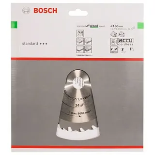 Se Wo H 165x20-24 Cirkelzaagblad Voor Hout by Bosch Professional – product image 1 of 2