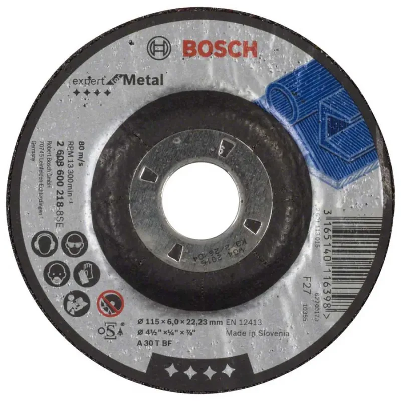 Slijpschijf Voor Metaal 115x6 Mm by Bosch Professional – product image 1 of 3