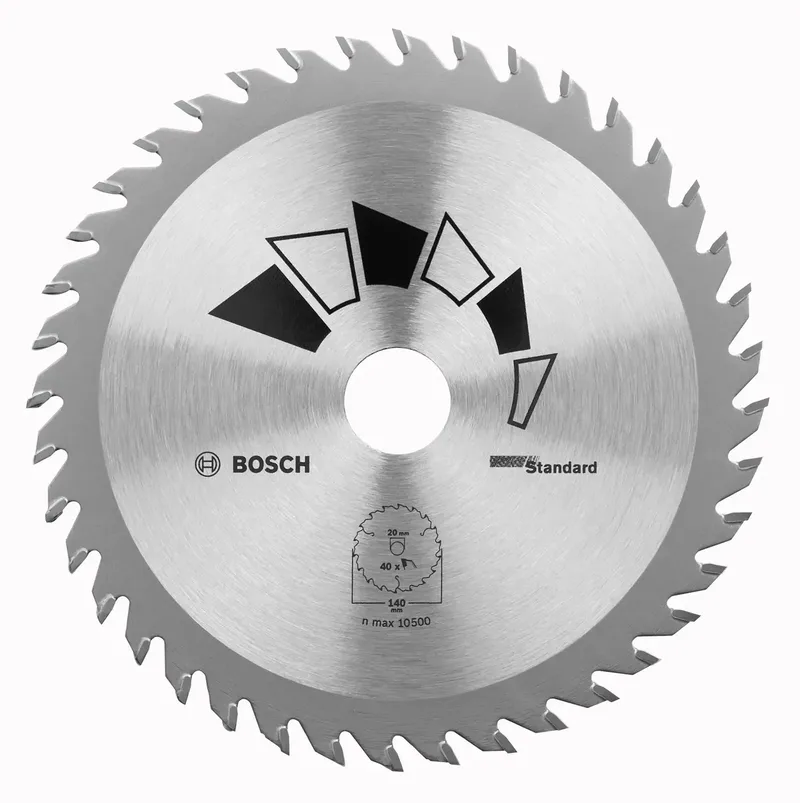 Standard 2609256814 Hartmetall Kreissägeblatt 180 x 30 mm Zähneanzahl: 24 1 St. von Bosch Professional – Produktbild