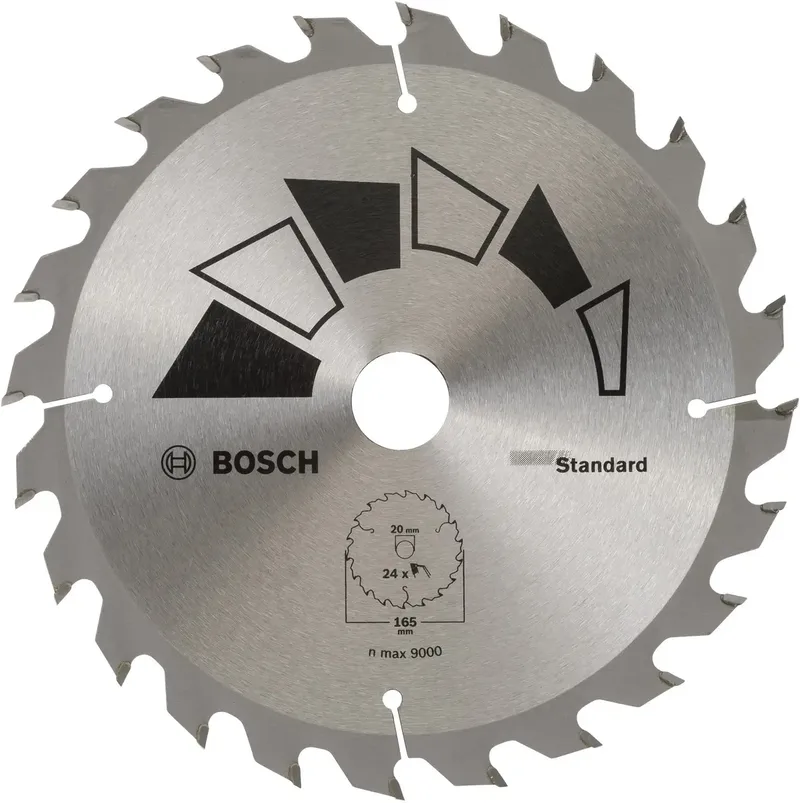 Standard 2609256B55 Kreissägeblatt 165 x 20 mm Zähneanzahl: 24 1 St. von Bosch Professional – Produktbild