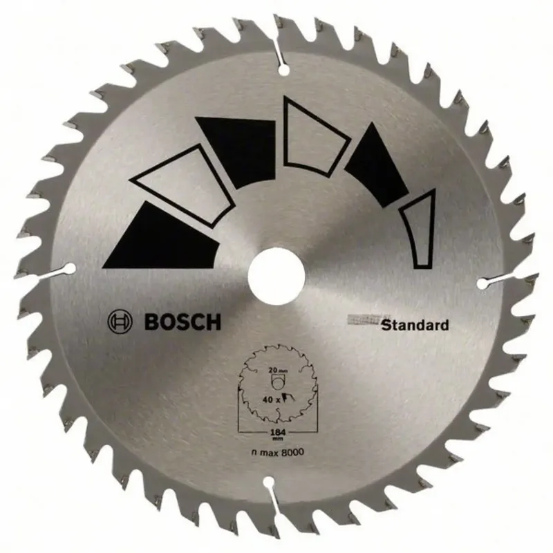 Standard 2609256B56 Hartmetall Kreissägeblatt 184 x 20 mm Zähneanzahl: 40 1 St. von Bosch Professional – Produktbild