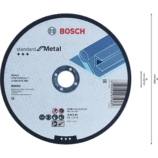 Standard Trennscheibe Für Metall 180x1.6 Mm von Bosch Professional – Produktbild 3 von 3