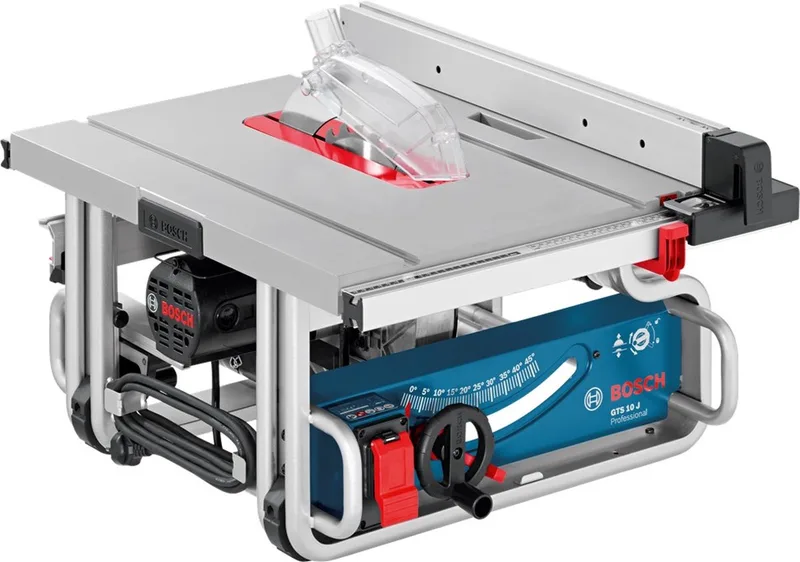 Stationaire machine GTS 10 J (Afzuigadapter, duwstok, hoekaanslag, parallelgeleider, zaagblad 254 x 30 mm ) de Bosch Professional – image du produit
