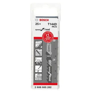 Stichsägeblatt-Set: T 144 D + 1 EXPERT Hardwood Fast T 144 DHM , 25-tlg. Bosch Accessories 2608665202 by Bosch Professional – product image 3 of 3