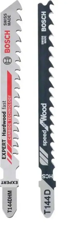 Stichsägeblatt-Set: T 144 D + 1 EXPERT Hardwood Fast T 144 DHM , 25-tlg. Bosch Accessories 2608665202 by Bosch Professional – product image 1 of 3