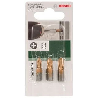 Bosch Accesorios Jeu De Mèches Cruciformes Titanium 3 Unités de Bosch Professional – image du produit 2 sur 2