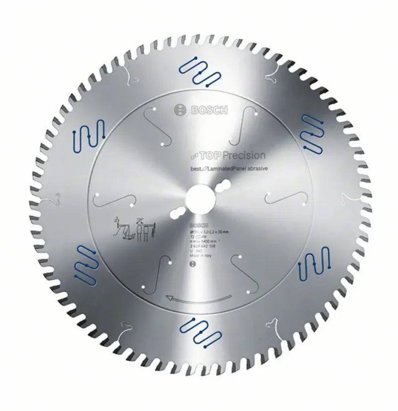 Top Precision 2608642108 Hartmetall Kreissägeblatt 350 x 30 x 3.2 mm Zähneanzahl: 72 1 St. de Bosch Professional – image du produit