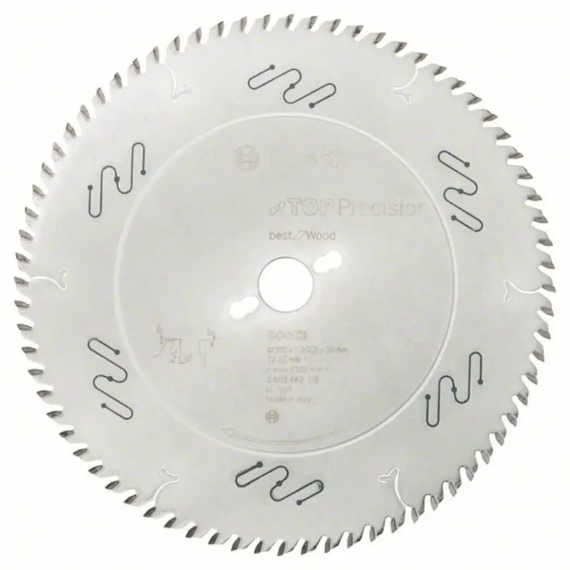 Top Precision 2608642116 Hartmetall Kreissägeblatt 300 x 30 x 3.2 mm Zähneanzahl: 72 1 St. de Bosch Professional – image du produit
