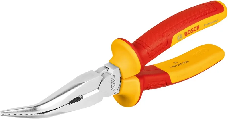 VDE Punttang Gebogen 40° - 200 MM van Bosch Professional, Geel – productafbeelding