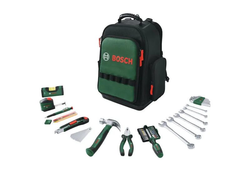 Werkzeugset Bosch Heimwerken & Garten Werkzeug Rucksack Set, (60-tlg) by Bosch Professional, Black – product image 1 of 4