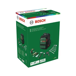 Werkzeugset Bosch Heimwerken & Garten Werkzeug Rucksack Set, (60-tlg) by Bosch Professional, Black – product image 4 of 4