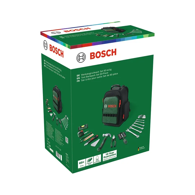 Werkzeugset Bosch Heimwerken & Garten Werkzeug Rucksack Set, (60-tlg) by Bosch Professional, Black – product image 4 of 4
