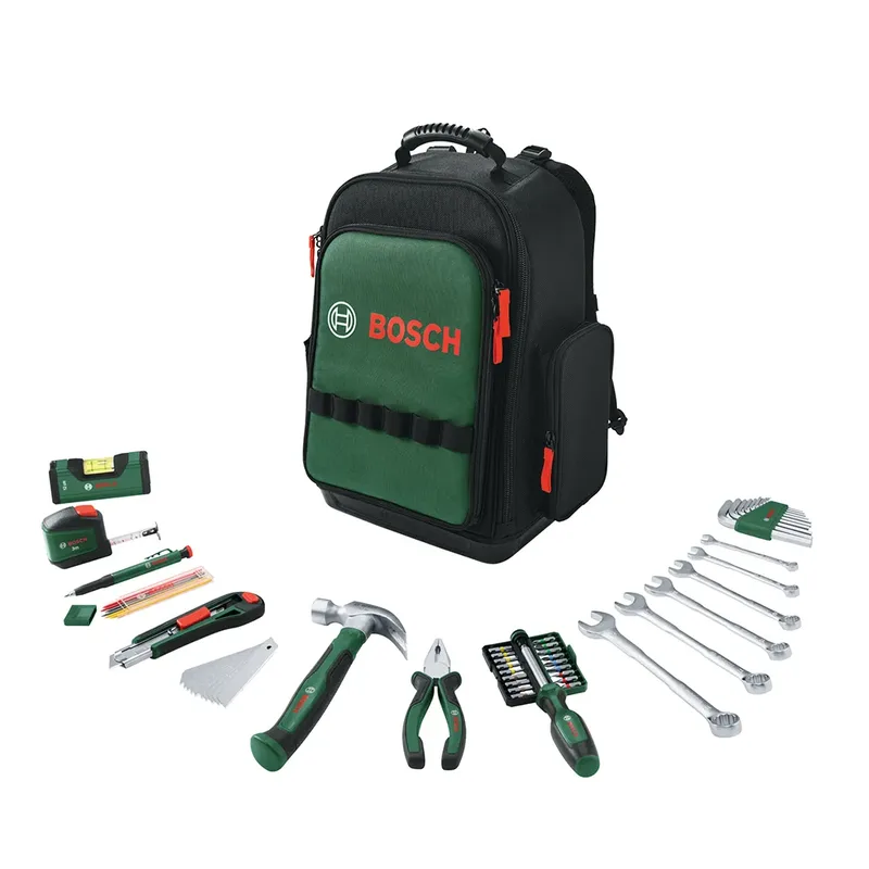 Werkzeugset Bosch Heimwerken & Garten Werkzeug Rucksack Set, (60-tlg) by Bosch Professional, Black – product image 2 of 4