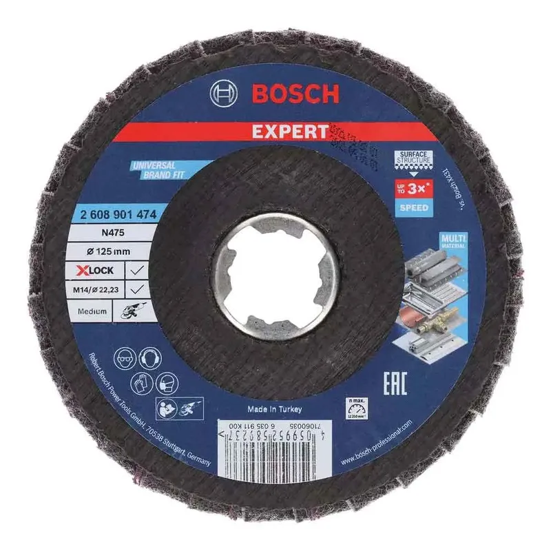 X-lock Dikke Lamellenschijf 125 Mm 125 Mm de Bosch Professional – image du produit 2 sur 6