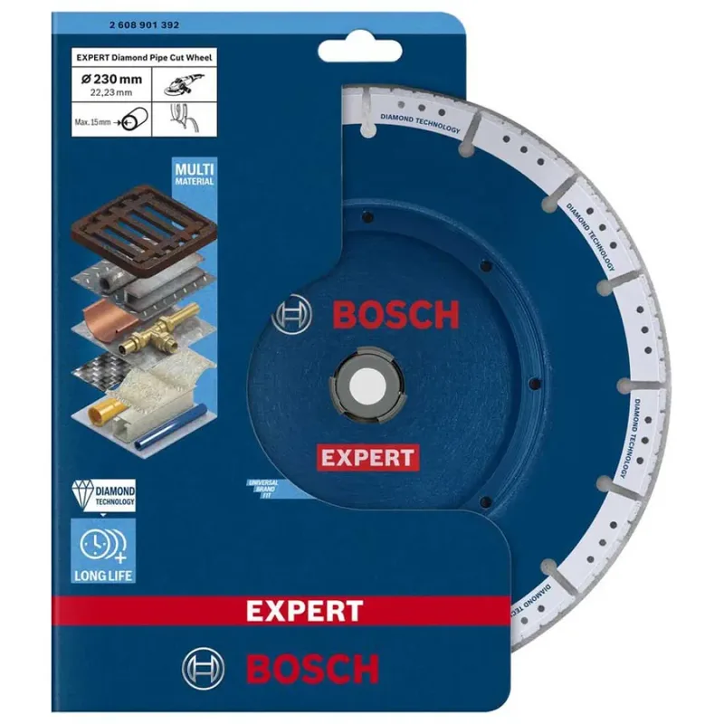 X-lock Pipe 230 Mm Diamantdoorslijpschijf von Bosch Professional – Produktbild 2 von 6