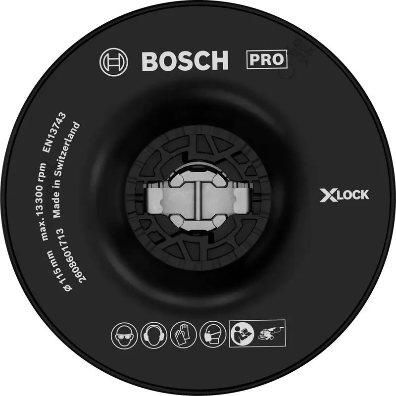 X-LOCK Stützteller, hart, 115 mm Bosch Accessories 2608601713 by Bosch Professional – product image