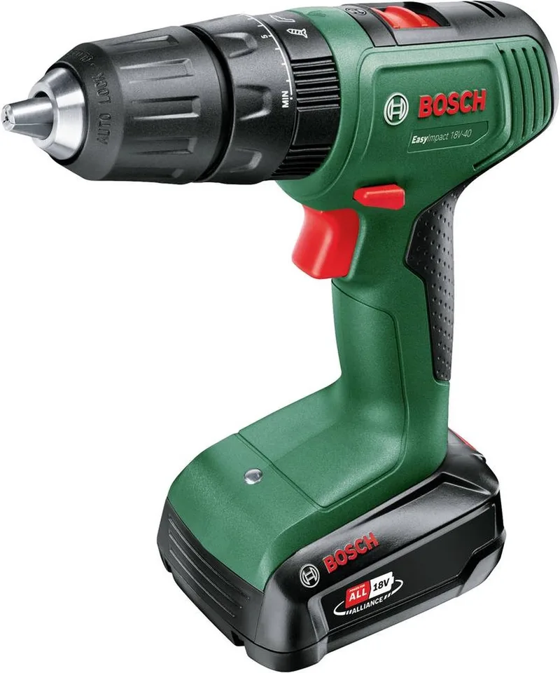 06039D810C Accu-klopboor/schroefmachine 18 V 1.5 Ah Li-ion Incl. accu, Incl. lader, Incl. koffer by Bosch – product image 1 of 5