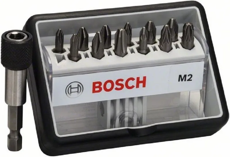 12+1-delige Robust Line bitset M Extra Hard 25 mm, 12+1-delig by Bosch Home & Garden – product image