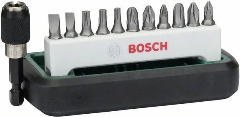 12-delige bitset - PH1-2-3, PZ1-2-3, T15-20-25, S0.6x4.5, S0.8x5.5 de Bosch Professional – image du produit