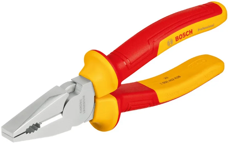 180mm Combinatietang VDE - Professional - 1600A02NE1 by Bosch, Yellow – product image