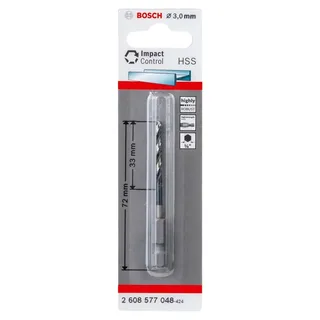 2608577048 Metaalboor - 1/4" zeskant - 3x72mm by Bosch Professional – product image 2 of 4