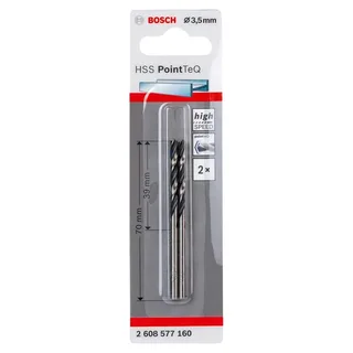 2608577160 HSS PointTeQ Spiraalboor - 3,5 x 39mm (2st) de Bosch Professional – image du produit 1 sur 5