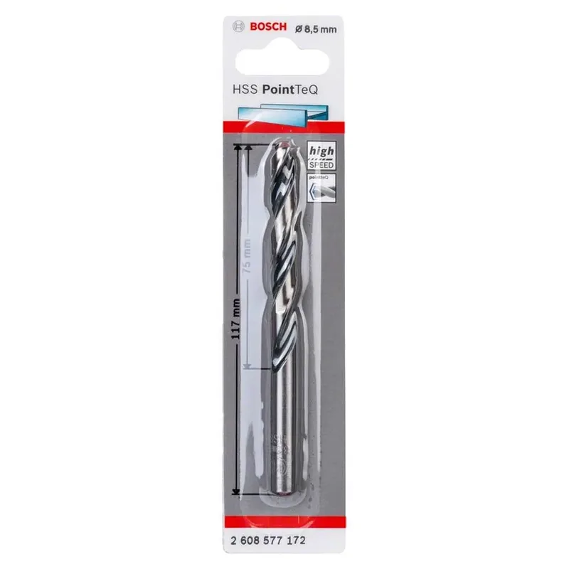 2608577172 HSS PointTeQ Spiraalboor - 8,5 x 75mm (1st) by Bosch Professional – product image 2 of 6