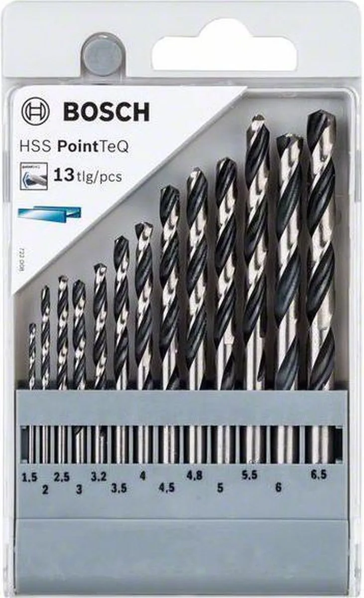 2608577349 13-delige HSS PointTeQ Spiraalboor set by Bosch Professional – product image