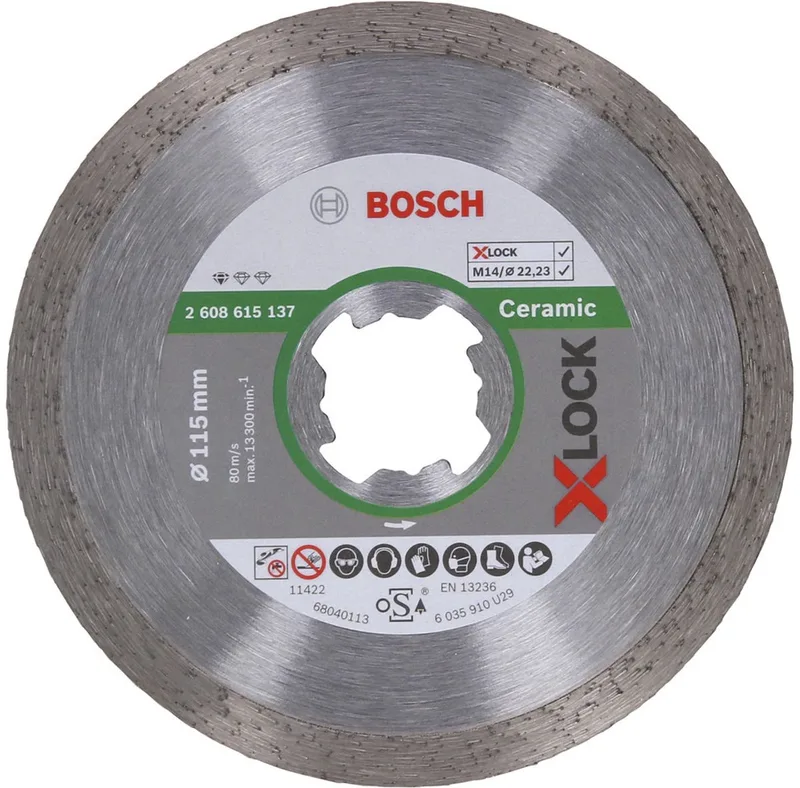 2608615137 X-Lock Diamantschijf Standard for Ceramic - 115mm de Bosch Professional – image du produit 1 sur 5