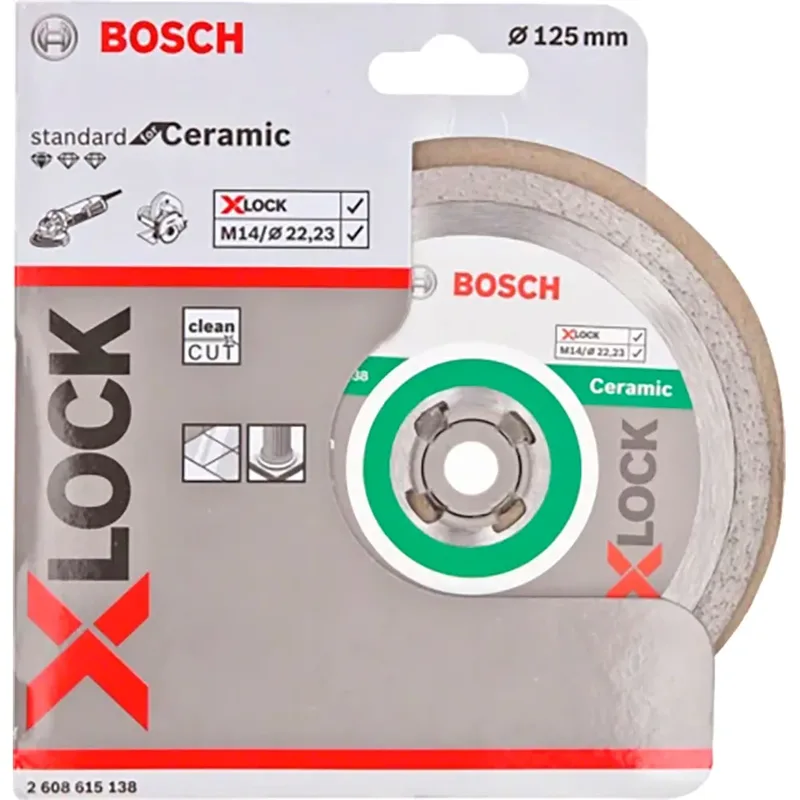 2608615138 X-Lock Diamantschijf Standard for Ceramic - 125mm by Bosch – product image 2 of 6