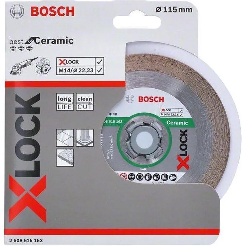 2608615163 X-Lock Diamantschijf Best for Ceramic - 115mm by Bosch Professional – product image