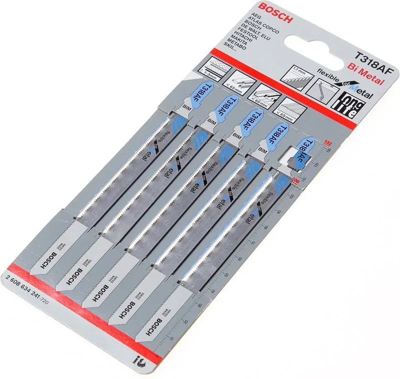 2608634241 / T 318 AF BiM Decoupeerzaagblad Flexibel - Metaal (5st) by Bosch Professional – product image
