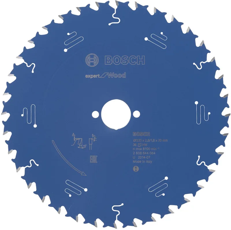 2608644064 Cirkelzaagblad 235 mm Expert voor Hout 235x30x2.8/1.8x36 T de Bosch Professional – image du produit 1 sur 2