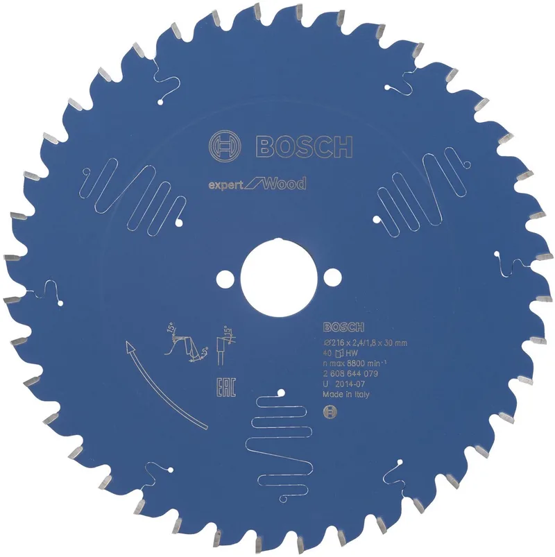 2608644079 Cirkelzaagblad Expert voor hout 216x30 - 40 tanden de Bosch Professional – image du produit