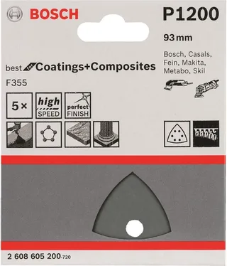 5 SCHUURVEL DELTA BEST COATINGS 6,1200 by Bosch Professional – product image 1 of 2