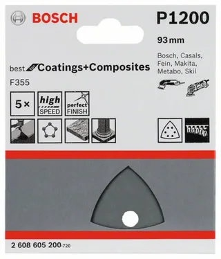 5 SCHUURVEL DELTA BEST COATINGS 6,1200 by Bosch Professional – product image 2 of 2