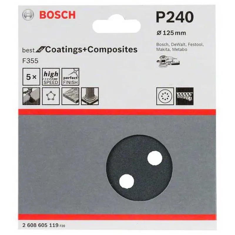 5 SCHUURVEL Ø125 BEST COATINGS 8,240 by Bosch Professional – product image 2 of 2