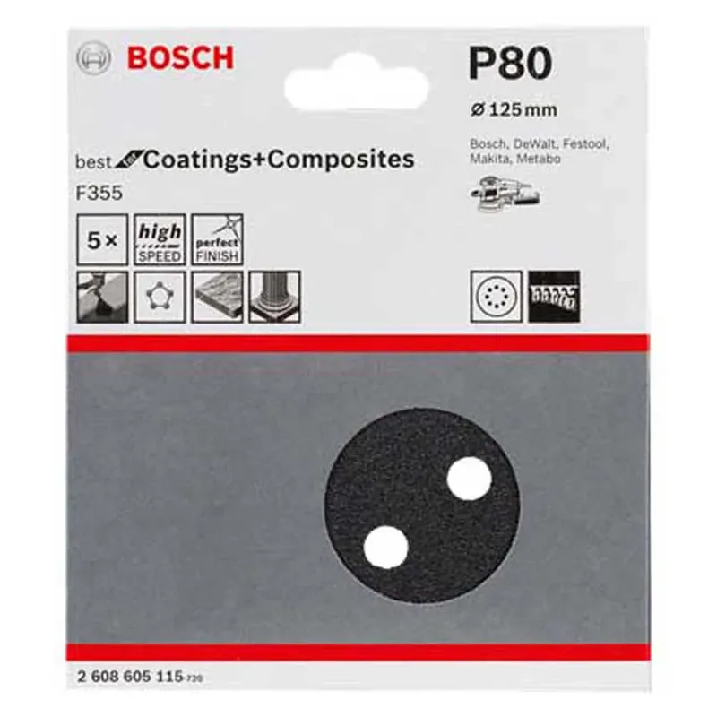 5 SCHUURVEL Ø125 BEST COATINGS 8,320 by Bosch Professional – product image 2 of 2