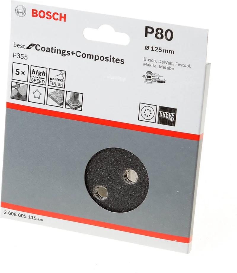 5 SCHUURVEL Ø125 BEST COATINGS 8,80 von Bosch Professional – Produktbild 1 von 2