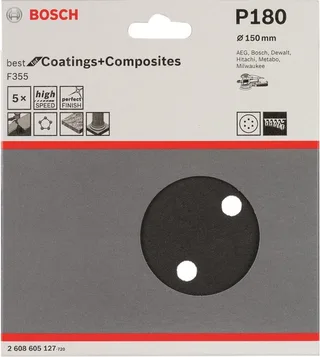 5 SCHUURVEL Ø150 BEST COATINGS 6,180 de Bosch Professional – image du produit 1 sur 2