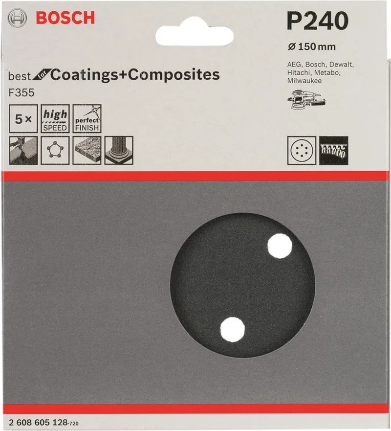 5 SCHUURVEL Ø150 BEST COATINGS 6,240 by Bosch Professional – product image 1 of 2