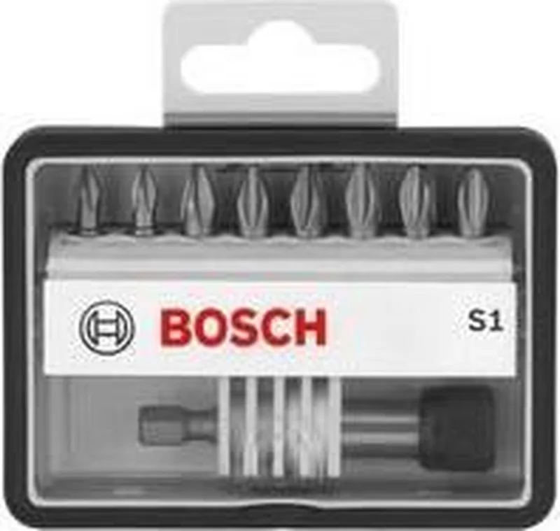 8+1-delige Robust Line bitset S Extra Hard 25 mm, 8+1-delig von Bosch – Produktbild