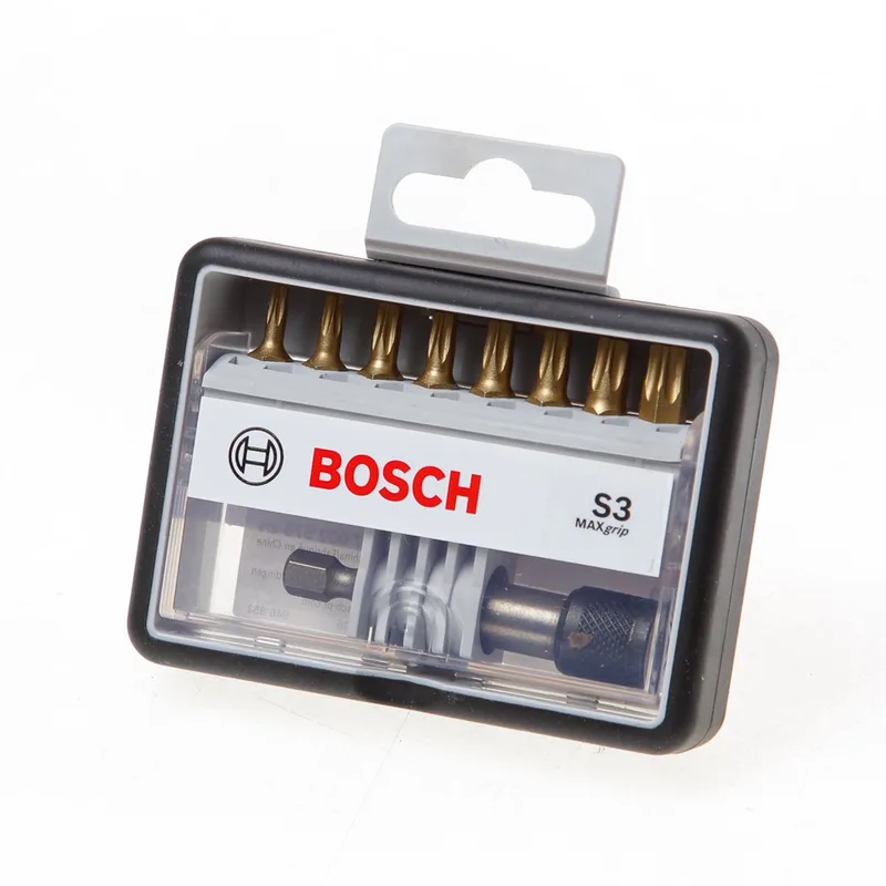 8+1-delige Robust Line bitset S Max Grip 25 mm, 8+1-delig by Bosch Professional – product image
