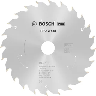 Accesorios Pro Cirkelzaagblad Voor Hout 140x20 Mm Zilver de Bosch Professional – image du produit 1 sur 2